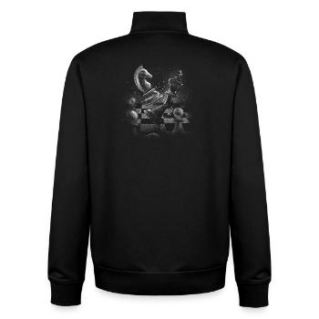 Schach Profi - Unisex Organic Zip Sweatshirt von Stanley/Stella - Schwarz - Hinten - AI Model Male 185 light (185cm)