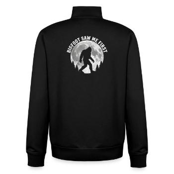 Bigfoot Sasquatch Yeti Cryptid Creatures Big Foot - Unisex Organic Zip Sweatshirt von Stanley/Stella - Schwarz - Hinten - AI Model Male 185 light (185cm)
