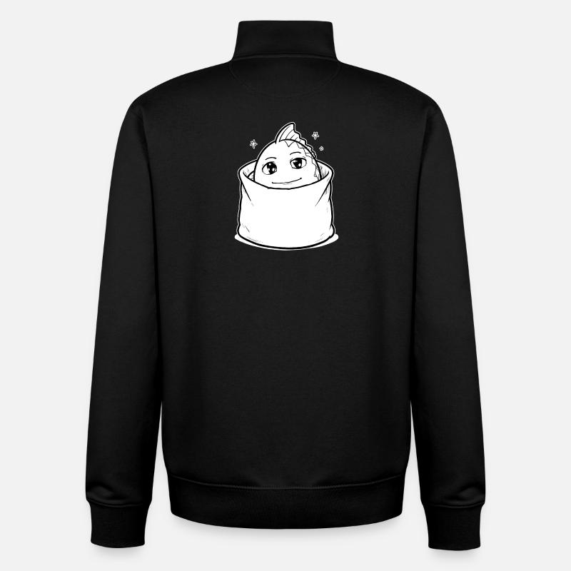 Fisch Tier Tasche - Unisex Organic Zip Sweatshirt von Stanley/Stella - Schwarz