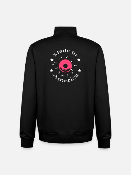 Made in America - Unisex Organic Zip Sweatshirt by Stanley/Stella - black