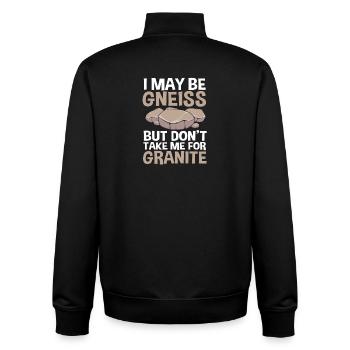 Archäologie Geologie - Unisex Organic Zip Sweatshirt von Stanley/Stella - Schwarz - Hinten - AI Model Male 185 light (185cm)