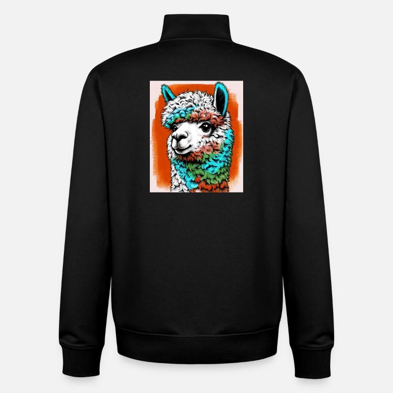 Alpaka - Unisex Organic Zip Sweatshirt von Stanley/Stella - Schwarz