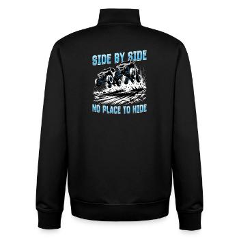 UTV Off Road 4 Wheeler Side by side - Unisex Organic Zip Sweatshirt von Stanley/Stella - Schwarz - Hinten - AI Model Male 185 light (185cm)