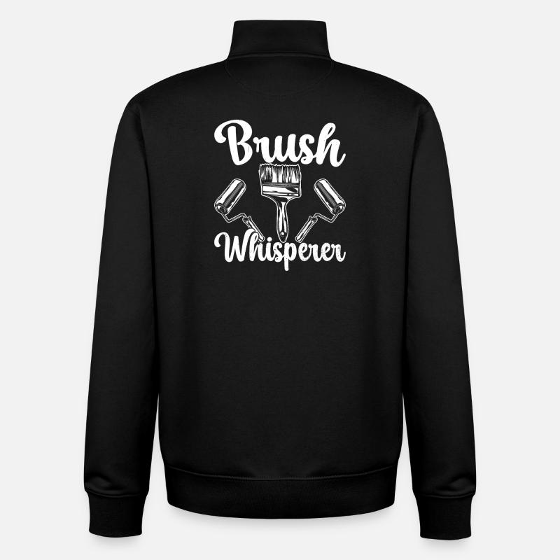House Painter Hilarious Designs Unique Gifts - Unisex Organic Zip Sweatshirt von Stanley/Stella - Schwarz