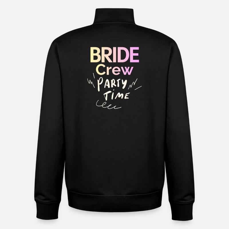 Bride Crew - Unisex Organic Zip Sweatshirt von Stanley/Stella - Schwarz