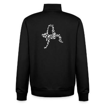 Breakdancer - Unisex Organic Zip Sweatshirt von Stanley/Stella - Schwarz - Hinten - AI Model Male 185 light (185cm)