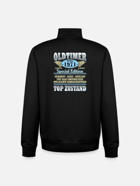 Oldtimer April 1971 Special Edition - Unisex Organic Zip Sweatshirt von Stanley/Stella - Schwarz