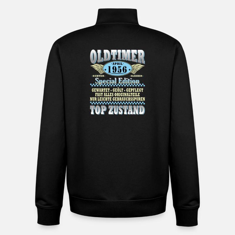 Oldtimer 1956 Special Edition - Unisex Organic Zip Sweatshirt von Stanley/Stella - Schwarz