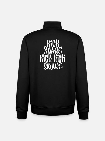 Rythme hip-hop - Sweat zippé unisexe en coton bio Stanley/Stella - noir