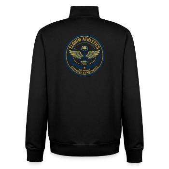 Elohim Hebrew Israelite - Unisex Organic Zip Sweatshirt von Stanley/Stella - Schwarz - Hinten - AI Model Male 185 light (185cm)