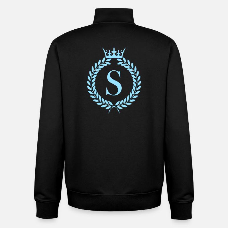 S_wappen- - Sweat zippé unisexe en coton bio Stanley/Stella - noir
