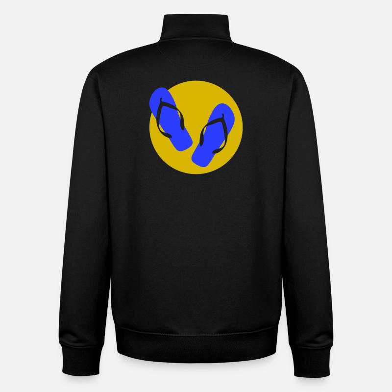 Enfin les fêtes ! - Sweat zippé unisexe en coton bio Stanley/Stella - noir