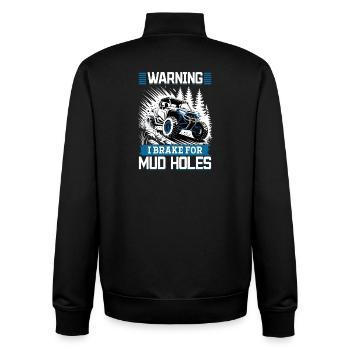 UTV Off Road 4 Wheeler Side by side - Unisex Organic Zip Sweatshirt von Stanley/Stella - Schwarz - Hinten - AI Model Male 185 light (185cm)