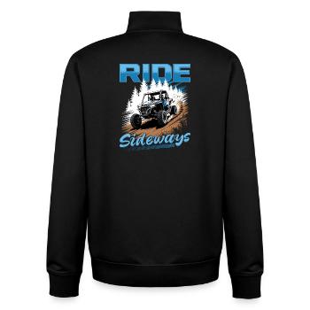 UTV Off Road 4 Wheeler Side by side - Unisex Organic Zip Sweatshirt von Stanley/Stella - Schwarz - Hinten - AI Model Male 185 light (185cm)