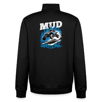 UTV Off Road 4 Wheeler Side by side - Unisex Organic Zip Sweatshirt von Stanley/Stella - Schwarz - Hinten - AI Model Male 185 light (185cm)