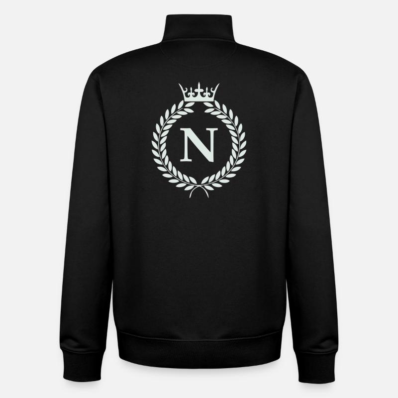 N_wappen- - Unisex Organic Zip Sweatshirt von Stanley/Stella - Schwarz