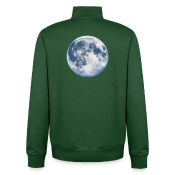 Mondlicht-Silhouette - Unisex Organic Zip Sweatshirt von Stanley/Stella - Flaschengrün - Hinten - AI Model Male 185 dark (185cm)