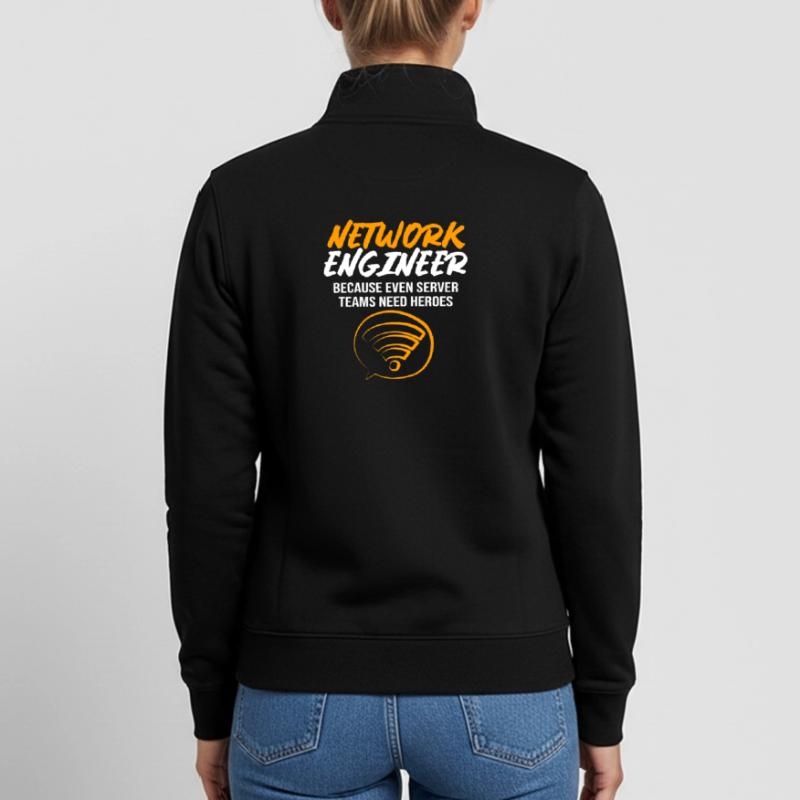 Netzwerk Informatiker Programmierer Admin Unisex Organic Zip Sweatshirt von Stanley/Stella