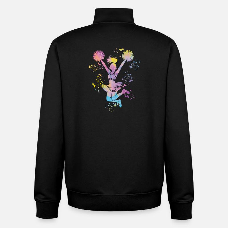 Cheerleader Cheer Mom Cheerleading - Unisex Organic Zip Sweatshirt von Stanley/Stella - Schwarz