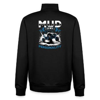 UTV Off Road 4 Wheeler Side by side - Unisex Organic Zip Sweatshirt von Stanley/Stella - Schwarz - Hinten - AI Model Male 185 light (185cm)
