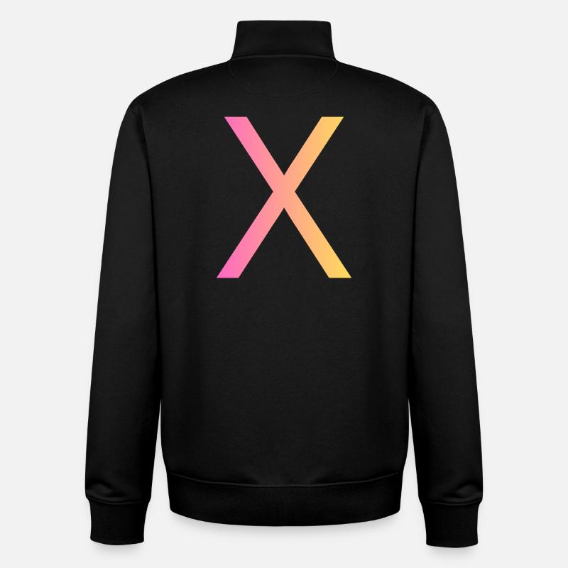 x - Sweat zippé unisexe en coton bio Stanley/Stella - noir