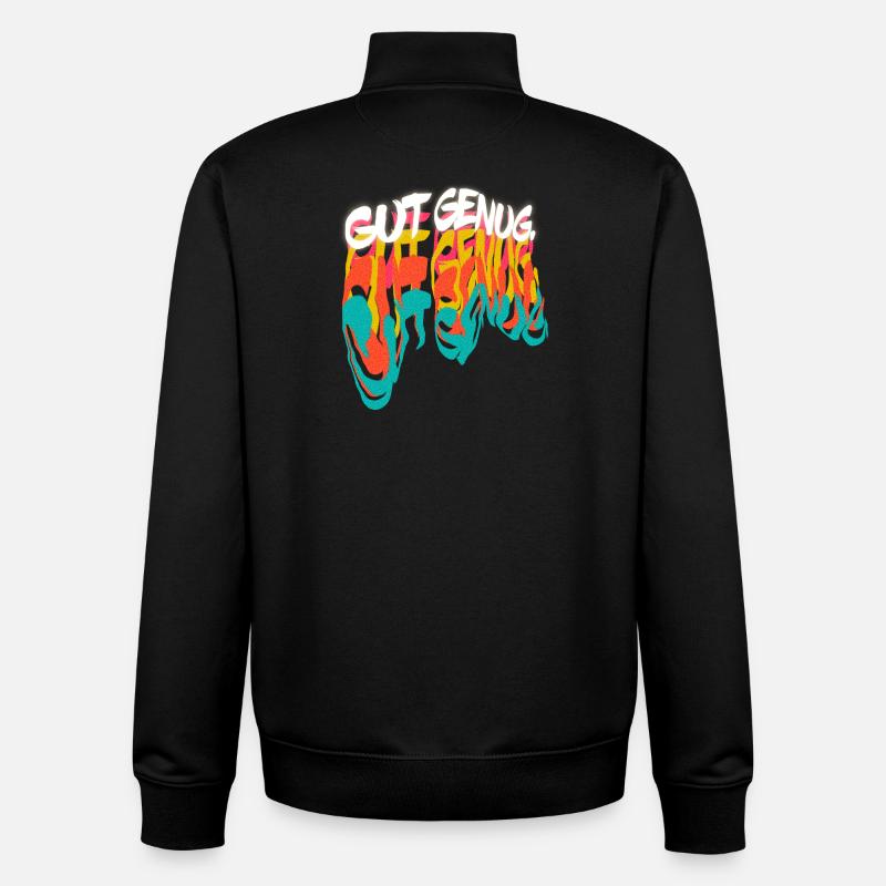 Buntes Graffiti Statement - Unisex Organic Zip Sweatshirt von Stanley/Stella - Schwarz