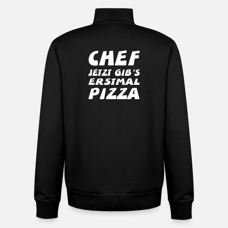 Pizza - Unisex Organic Zip Sweatshirt von Stanley/Stella - Schwarz