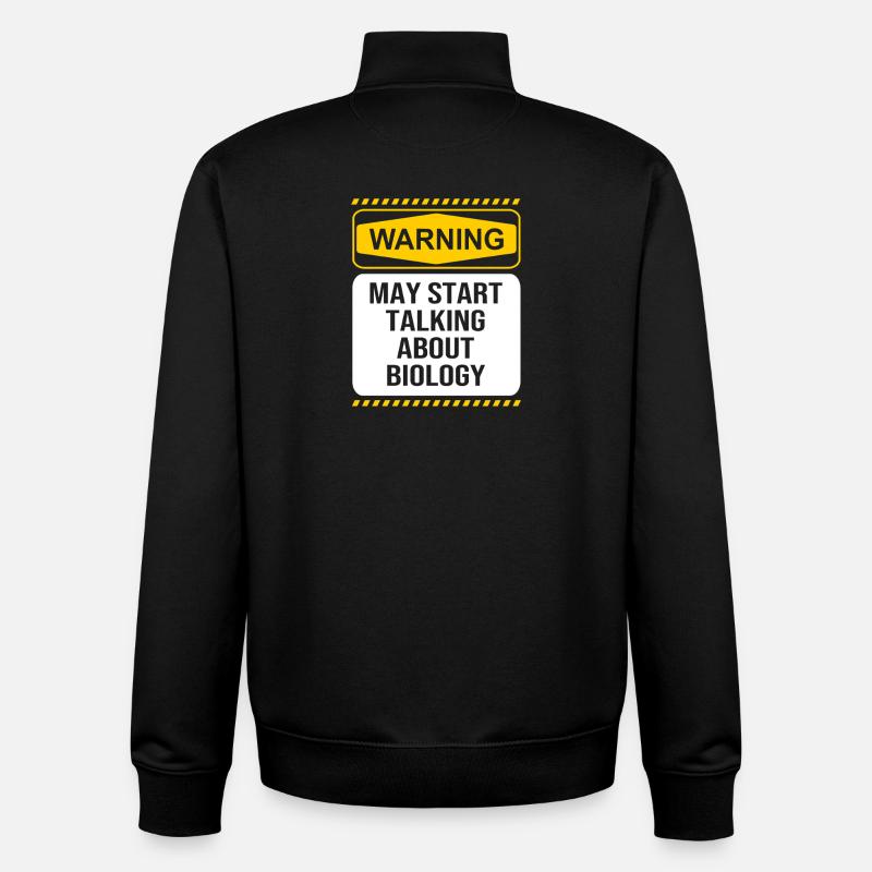 Structural formula molecule - Unisex Organic Zip Sweatshirt by Stanley/Stella - black