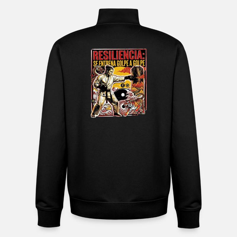 Resiliencia Boxing - Unisex Organic Zip Sweatshirt von Stanley/Stella - Schwarz