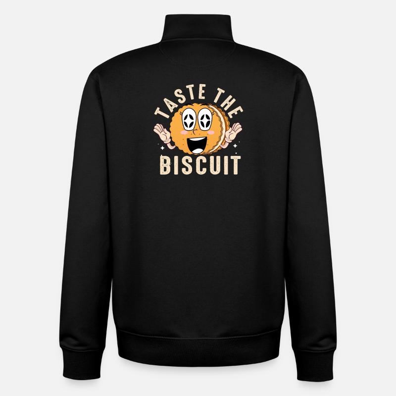 Probieren Sie das Keks-Maskottchen - Unisex Organic Zip Sweatshirt von Stanley/Stella - Schwarz