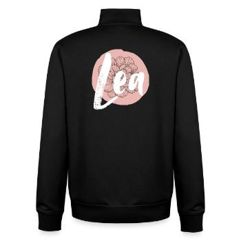 Marie Girl's Name Baby Shower Baby Girl Name - Unisex Organic Zip Sweatshirt by Stanley/Stella - black - Back - AI Model Male 185 light (185cm)