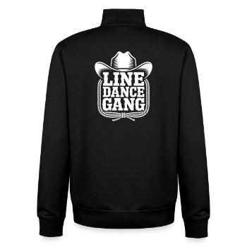 Line Dance Gang Cowboy - Unisex Organic Zip Sweatshirt von Stanley/Stella - Schwarz - Hinten - AI Model Male 185 light (185cm)