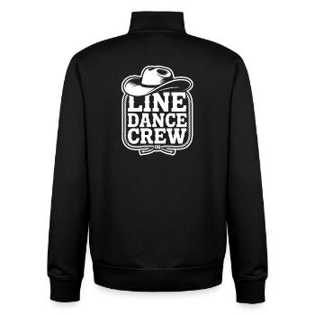 Line Dance Crew Logo - Unisex Organic Zip Sweatshirt von Stanley/Stella - Schwarz - Hinten - AI Model Male 185 light (185cm)