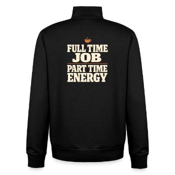 Ausgebrannter Millennial, Müder Erwachsener, - Unisex Organic Zip Sweatshirt von Stanley/Stella - Schwarz - Hinten - AI Model Male 185 light (185cm)
