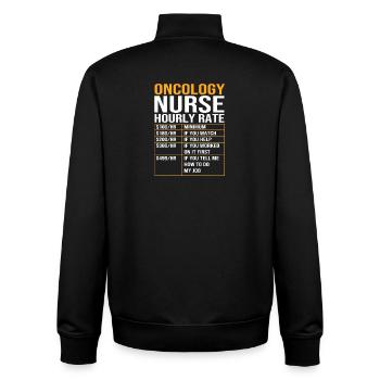 Cancer de l’enfant Survivant du cancer Le cancer pue - Sweat zippé unisexe en coton bio Stanley/Stella - noir - Dos - AI Model Male 185 light (185cm)