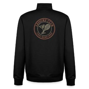 Club de loisirs : Uniquement mamans cool - Sweat zippé unisexe en coton bio Stanley/Stella - noir - Dos - AI Model Male 185 light (185cm)