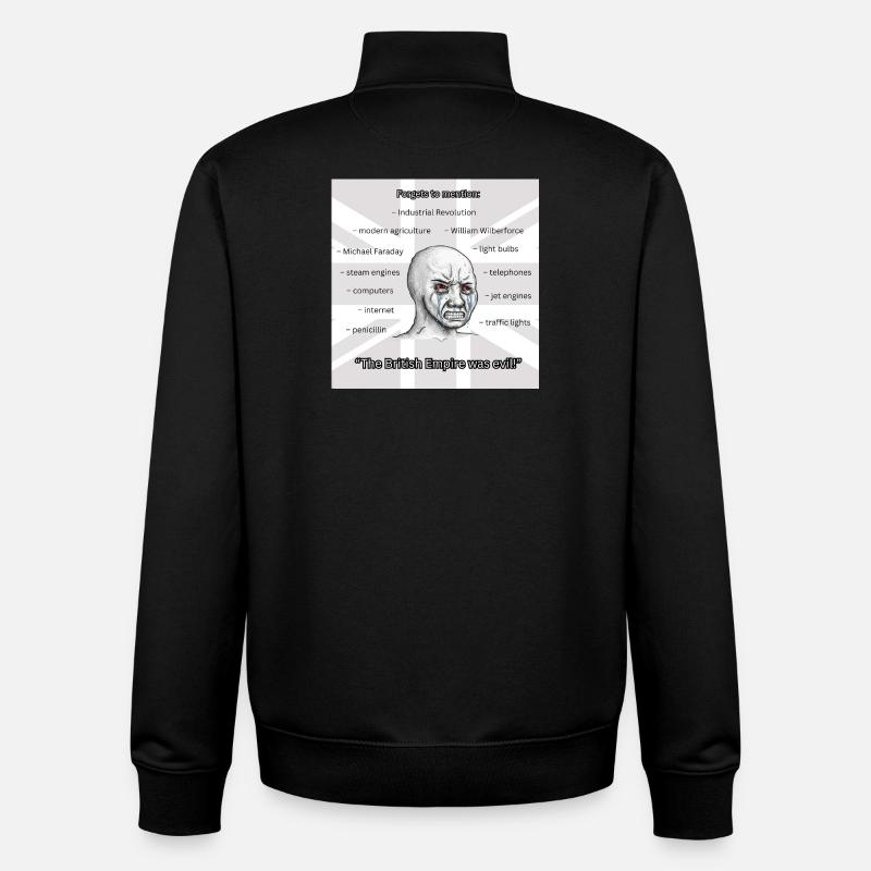 PROBRITAIN2 - Unisex Organic Zip Sweatshirt by Stanley/Stella - black