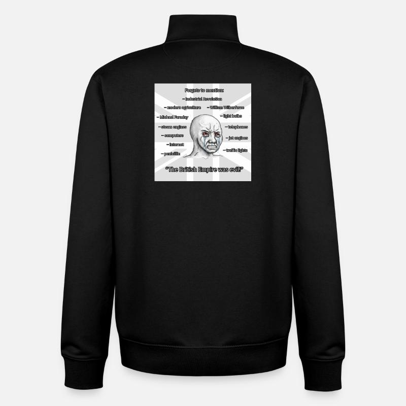 PROBRITAIN3 - Unisex Organic Zip Sweatshirt von Stanley/Stella - Schwarz