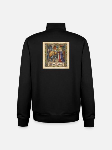 L'adoubement de Sire Rhôse ! - Sweat zippé unisexe en coton bio Stanley/Stella - noir