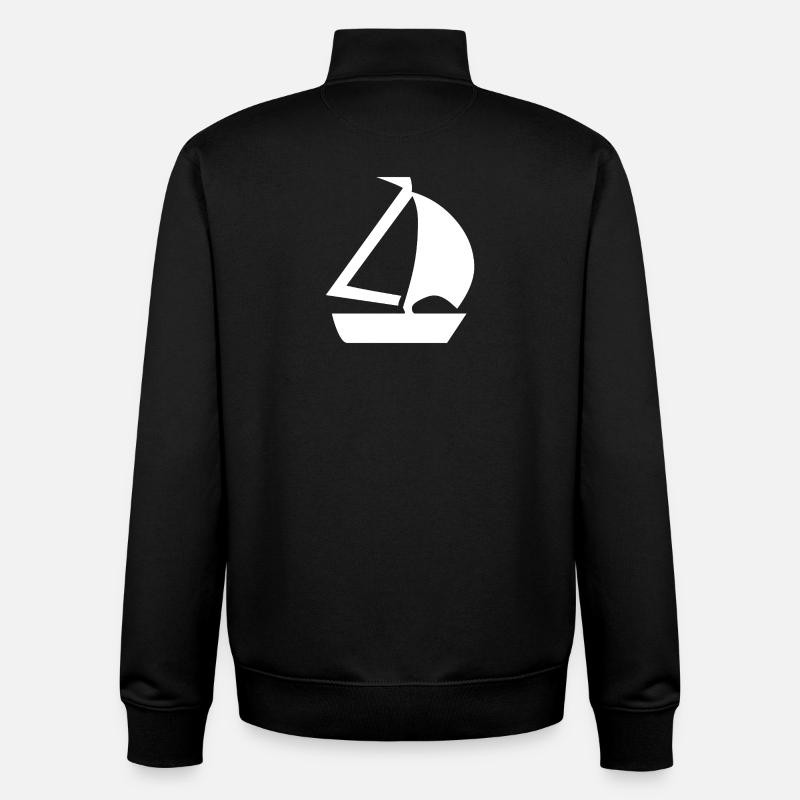 Segeln - Unisex Organic Zip Sweatshirt von Stanley/Stella - Schwarz