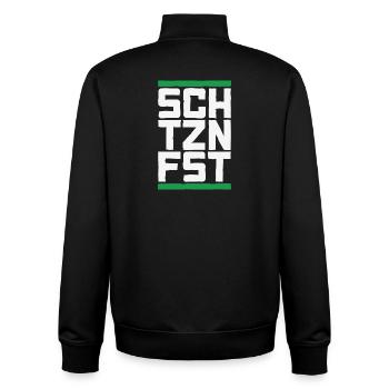 Schützenfest , Schützenverein - Sweat zippé unisexe en coton bio Stanley/Stella - noir - Dos - AI Model Male 185 light (185cm)