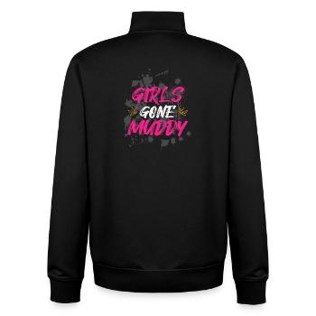 Girls gone muddy Schlammlauf Mud Run Muddy Race - Unisex Organic Zip Sweatshirt von Stanley/Stella - Schwarz - Hinten - AI Model Male 185 light (185cm)