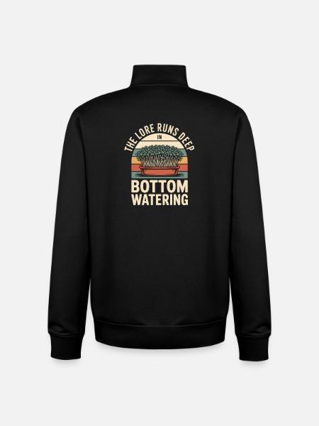 Water from below | Microgreens Insider - Unisex Organic Zip Sweatshirt by Stanley/Stella - black