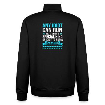 Marathon Runners Half Marathon Marathon - Unisex Organic Zip Sweatshirt by Stanley/Stella - black - Back - AI Model Male 185 light (185cm)
