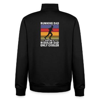 Marathon Half Marathon Marathon Runner - Unisex Organic Zip Sweatshirt by Stanley/Stella - black - Back - AI Model Male 185 light (185cm)