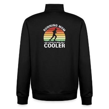 Marathon Half Marathon Marathon Runner - Unisex Organic Zip Sweatshirt by Stanley/Stella - black - Back - AI Model Male 185 light (185cm)