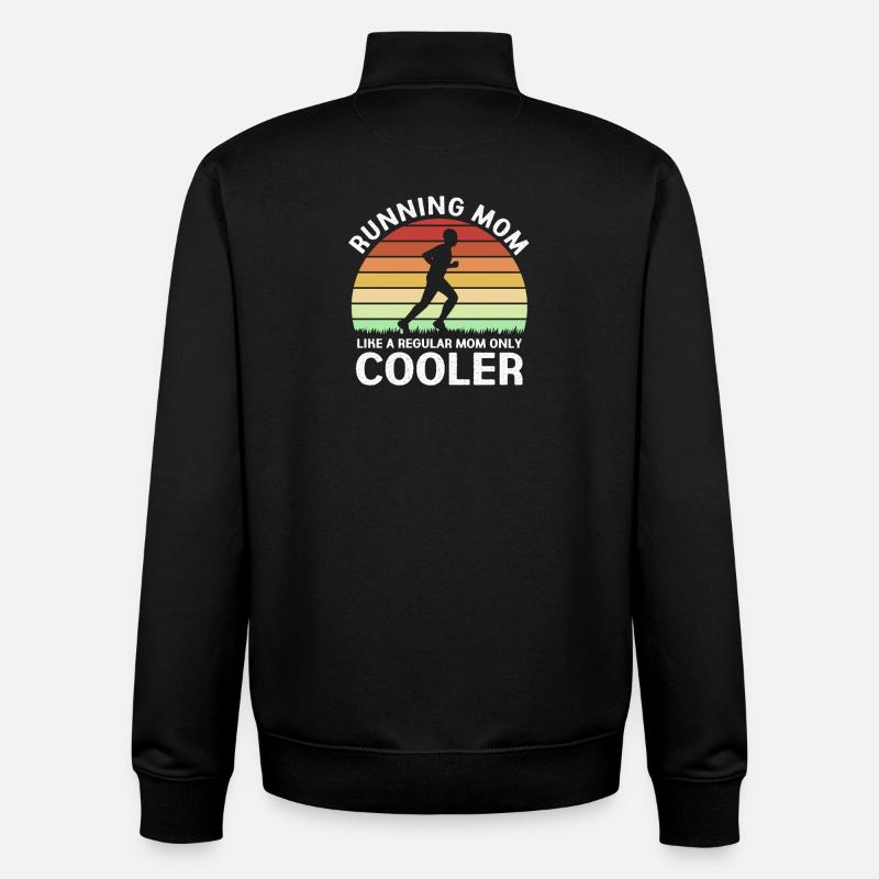 Marathon Half Marathon Marathon Runner - Unisex Organic Zip Sweatshirt by Stanley/Stella - black