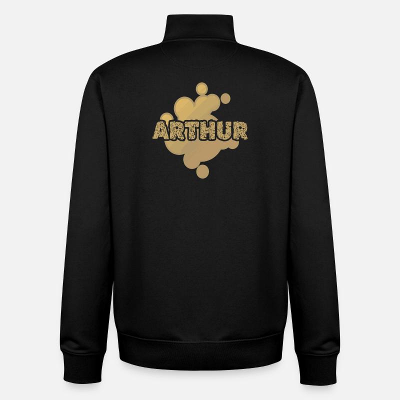 Arthur - Unisex Organic Zip Sweatshirt by Stanley/Stella - black