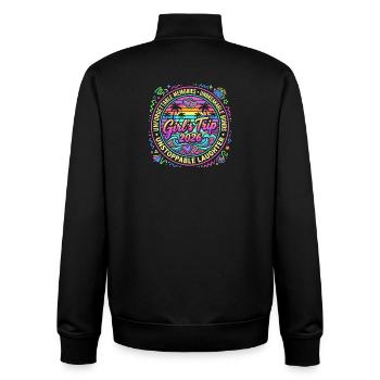 Girls' Trip 2026 – Unforgettable Friendship - Unisex Organic Zip Sweatshirt by Stanley/Stella - black - Back - AI Model Male 185 light (185cm)
