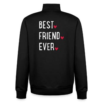 Bester Freund - Unisex Organic Zip Sweatshirt von Stanley/Stella - Schwarz - Hinten - AI Model Male 185 light (185cm)